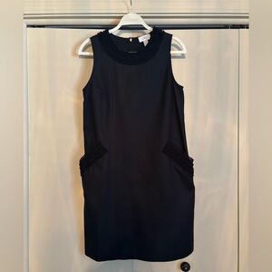 LOFT Black Sleeveless Mini Dress